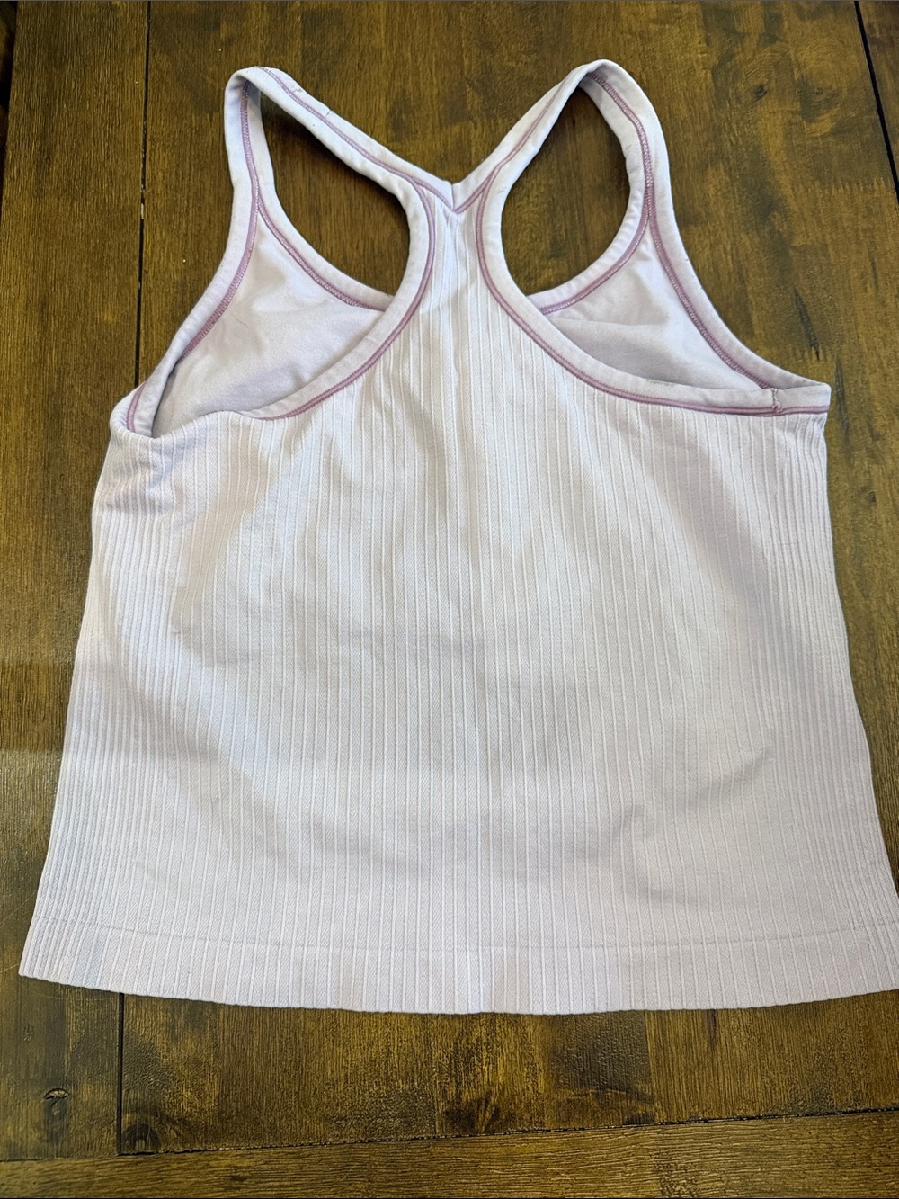 Amazon Light purple fitted Ribbed Racerback Tank - Picture 2 of 2